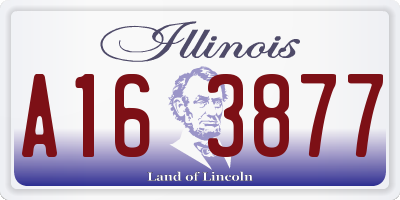 IL license plate A163877