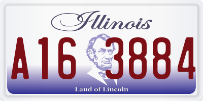 IL license plate A163884