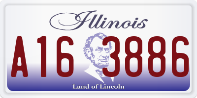 IL license plate A163886