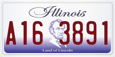 IL license plate A163891