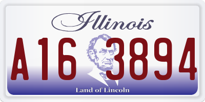 IL license plate A163894