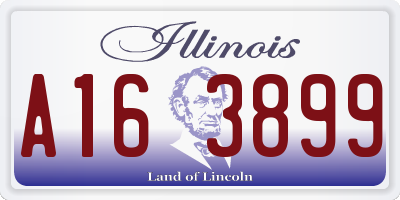 IL license plate A163899