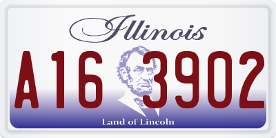 IL license plate A163902