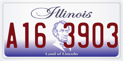 IL license plate A163903