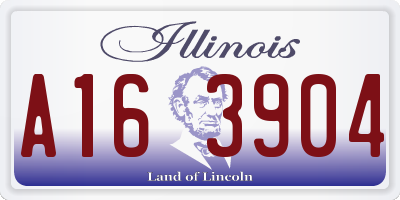 IL license plate A163904