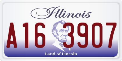 IL license plate A163907