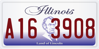 IL license plate A163908