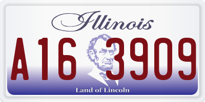 IL license plate A163909