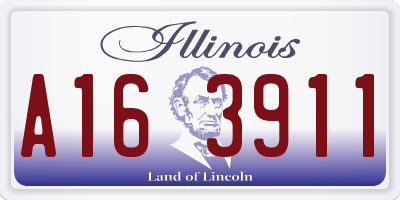 IL license plate A163911