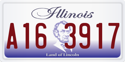 IL license plate A163917