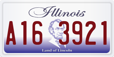 IL license plate A163921