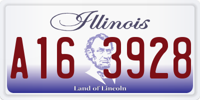 IL license plate A163928