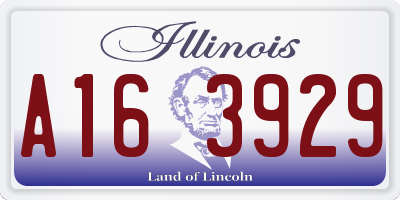 IL license plate A163929