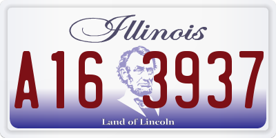 IL license plate A163937