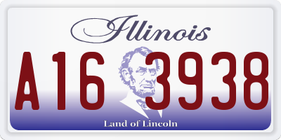 IL license plate A163938