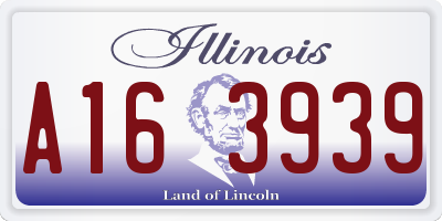 IL license plate A163939