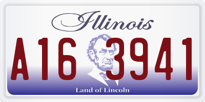 IL license plate A163941