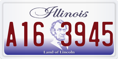 IL license plate A163945