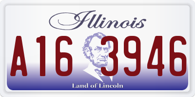 IL license plate A163946