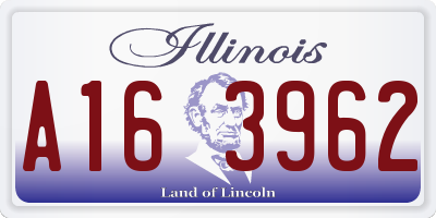 IL license plate A163962
