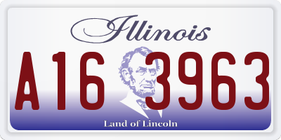 IL license plate A163963