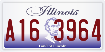 IL license plate A163964