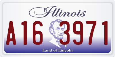 IL license plate A163971