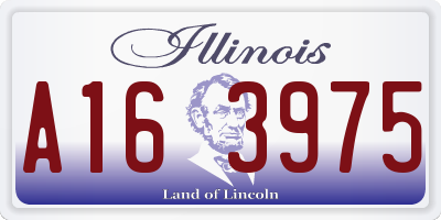 IL license plate A163975