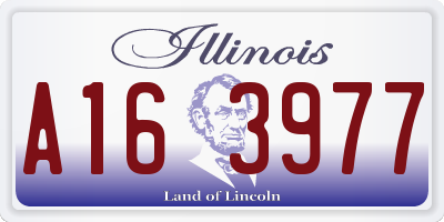 IL license plate A163977