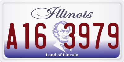 IL license plate A163979