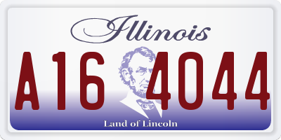 IL license plate A164044