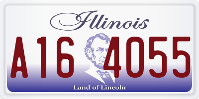IL license plate A164055
