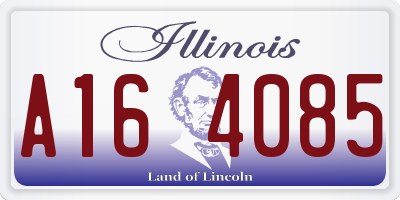 IL license plate A164085
