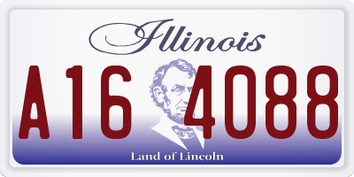 IL license plate A164088