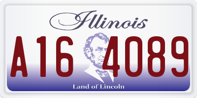 IL license plate A164089