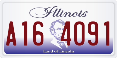 IL license plate A164091
