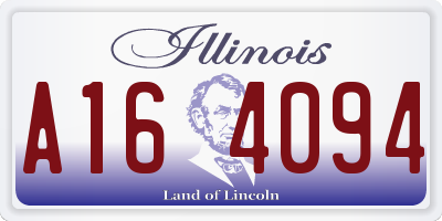 IL license plate A164094
