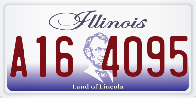 IL license plate A164095