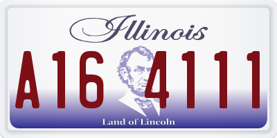 IL license plate A164111