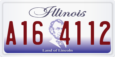 IL license plate A164112