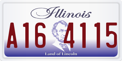 IL license plate A164115