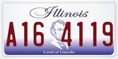 IL license plate A164119