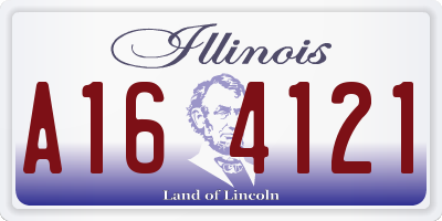 IL license plate A164121