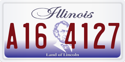 IL license plate A164127