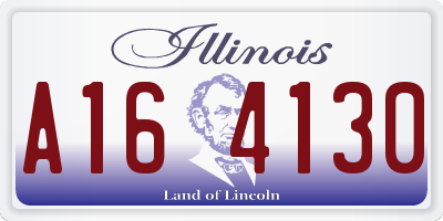 IL license plate A164130