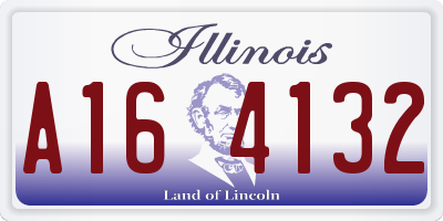IL license plate A164132