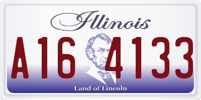 IL license plate A164133