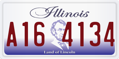IL license plate A164134