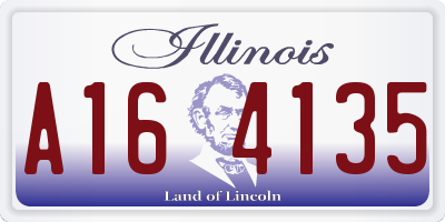 IL license plate A164135