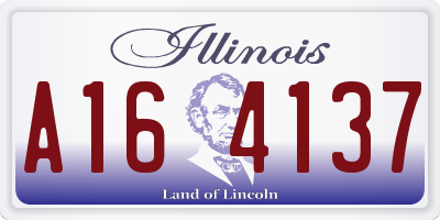 IL license plate A164137
